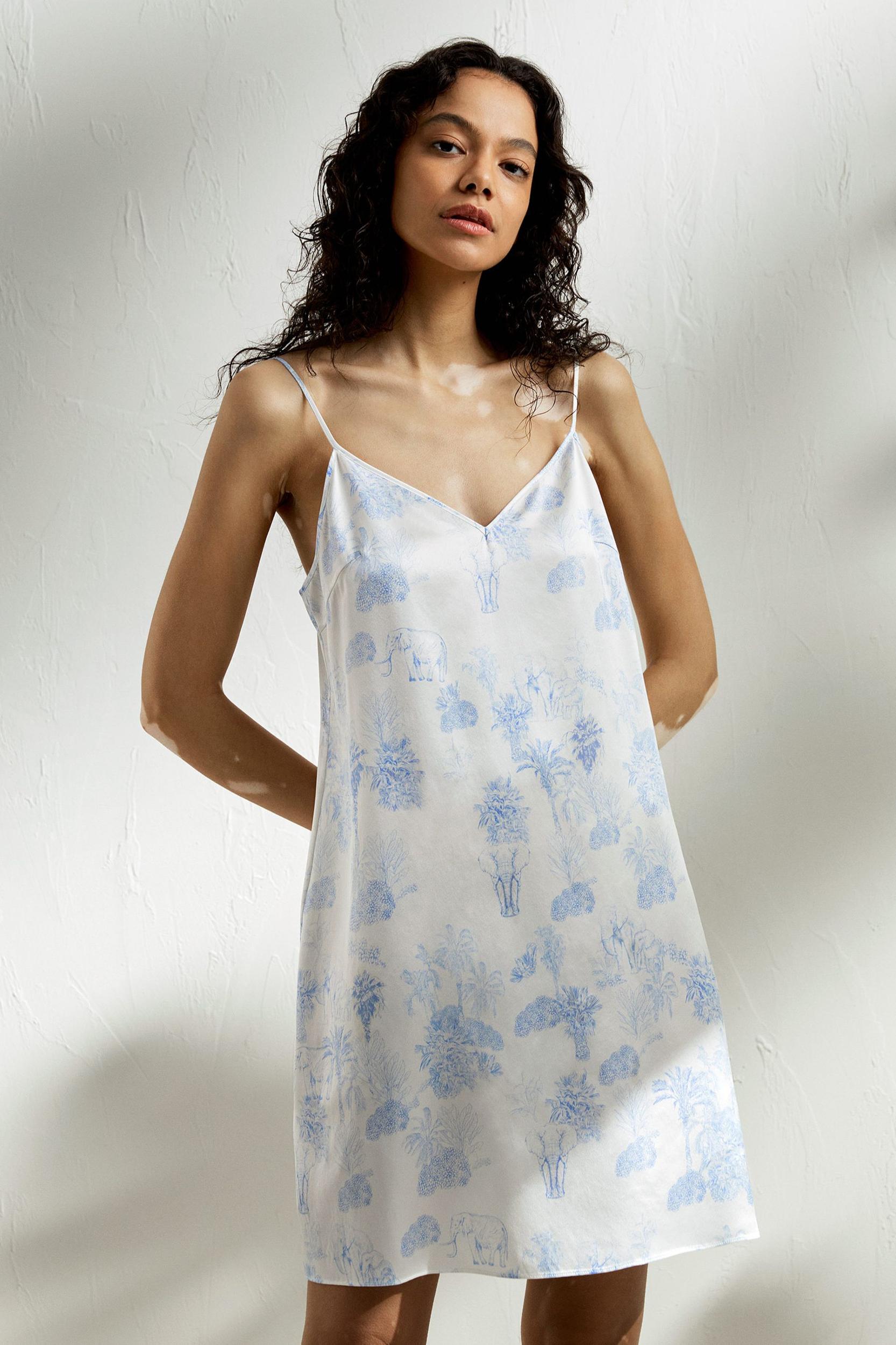 La Terra Strap Midi Night Dress Product Image