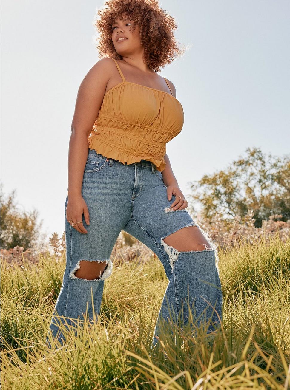 Festi Smocked Crop Cami Product Image