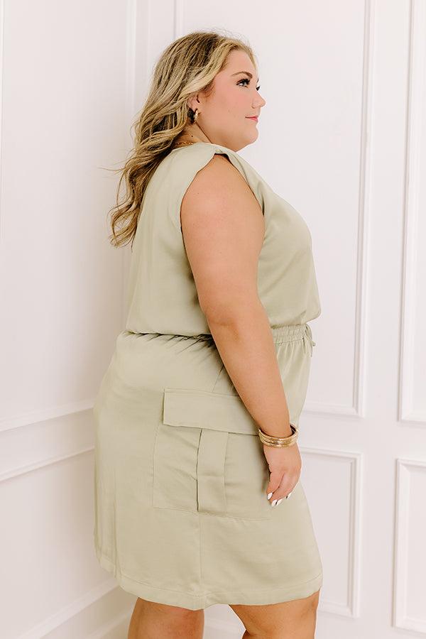 Central Park Stroll Cargo Mini Dress Curves Product Image