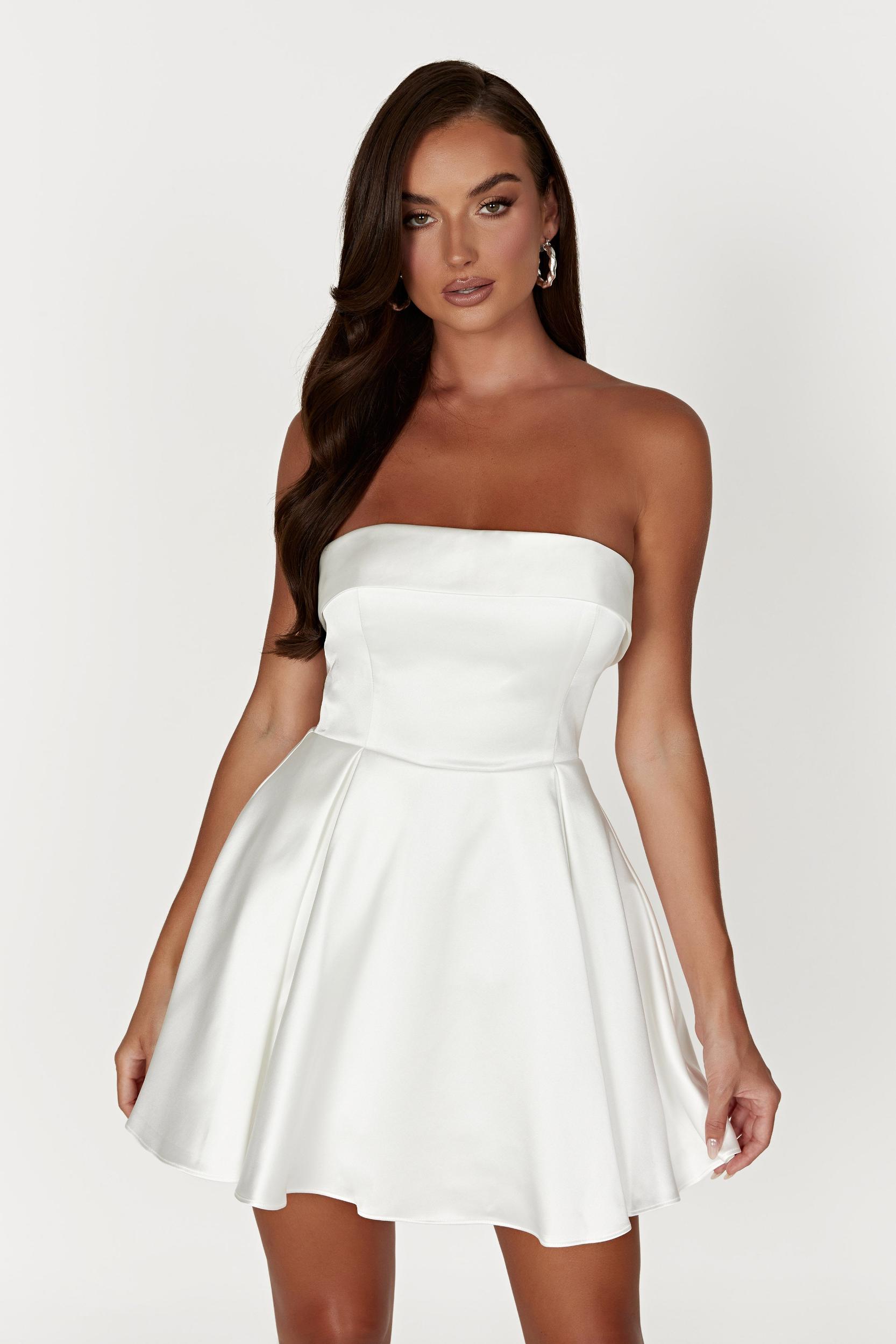 Eileen Mini Dress - White Product Image