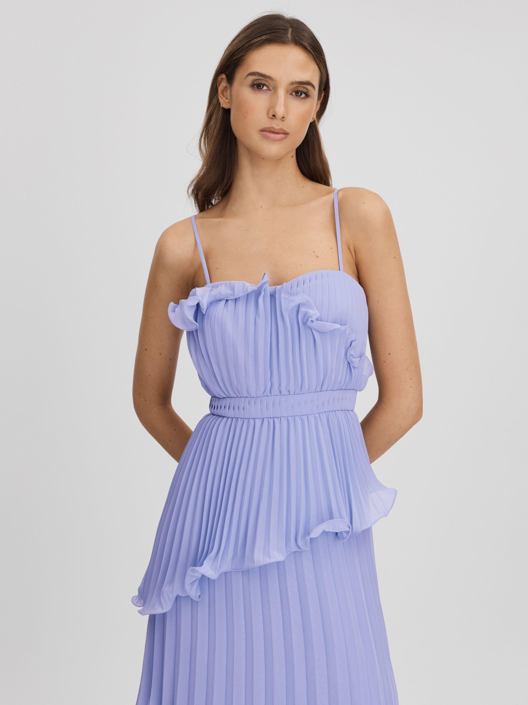 Amur Ruffle Maxi Dress in Lilac Product Image