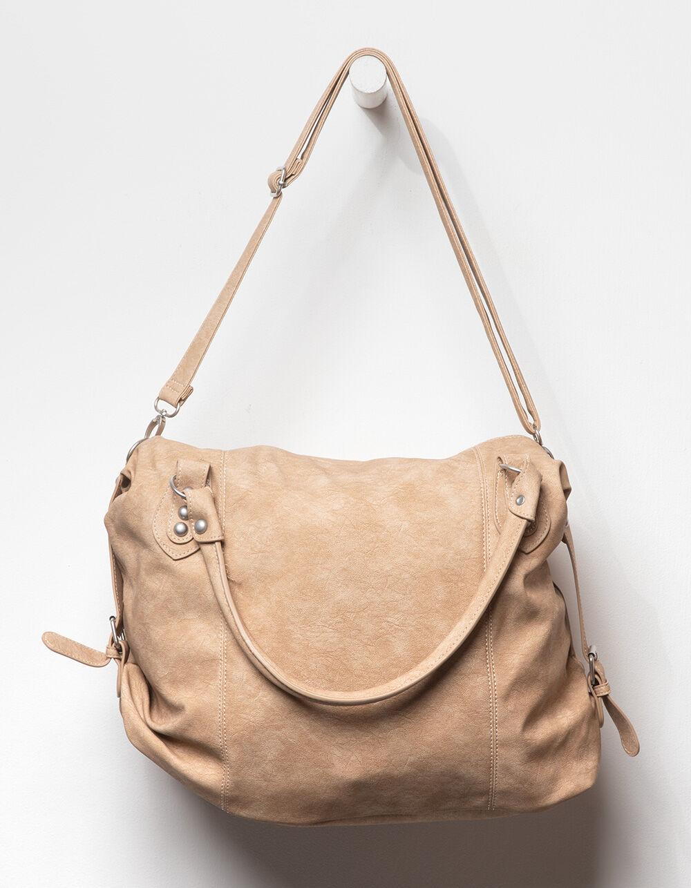 Large Slouchy Shoulder Bag - STRAW Product Image