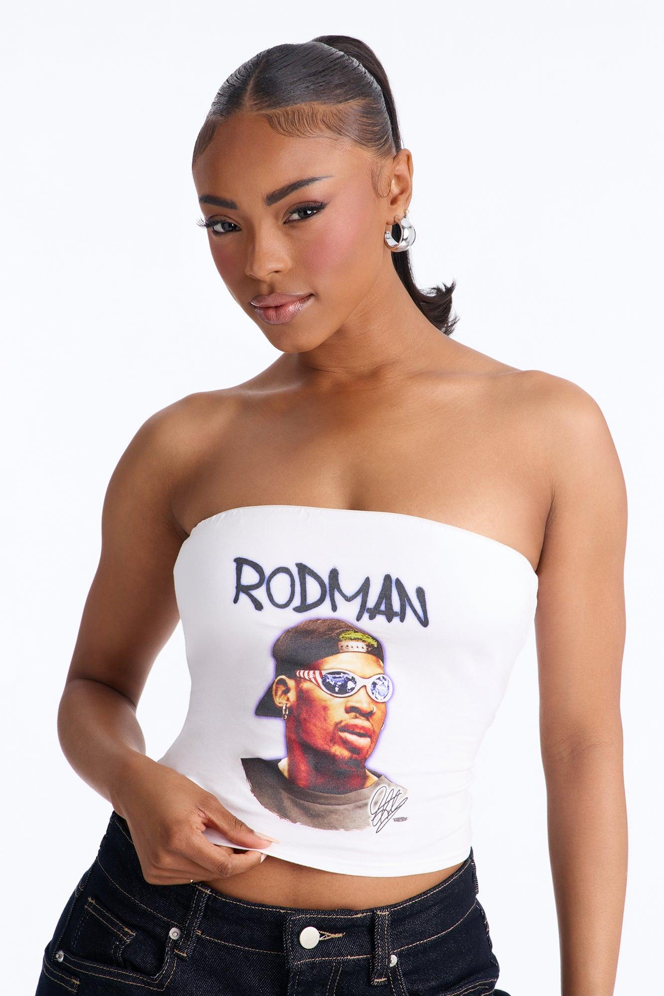 Dennis Rodman Tube Top - White Female Product Image