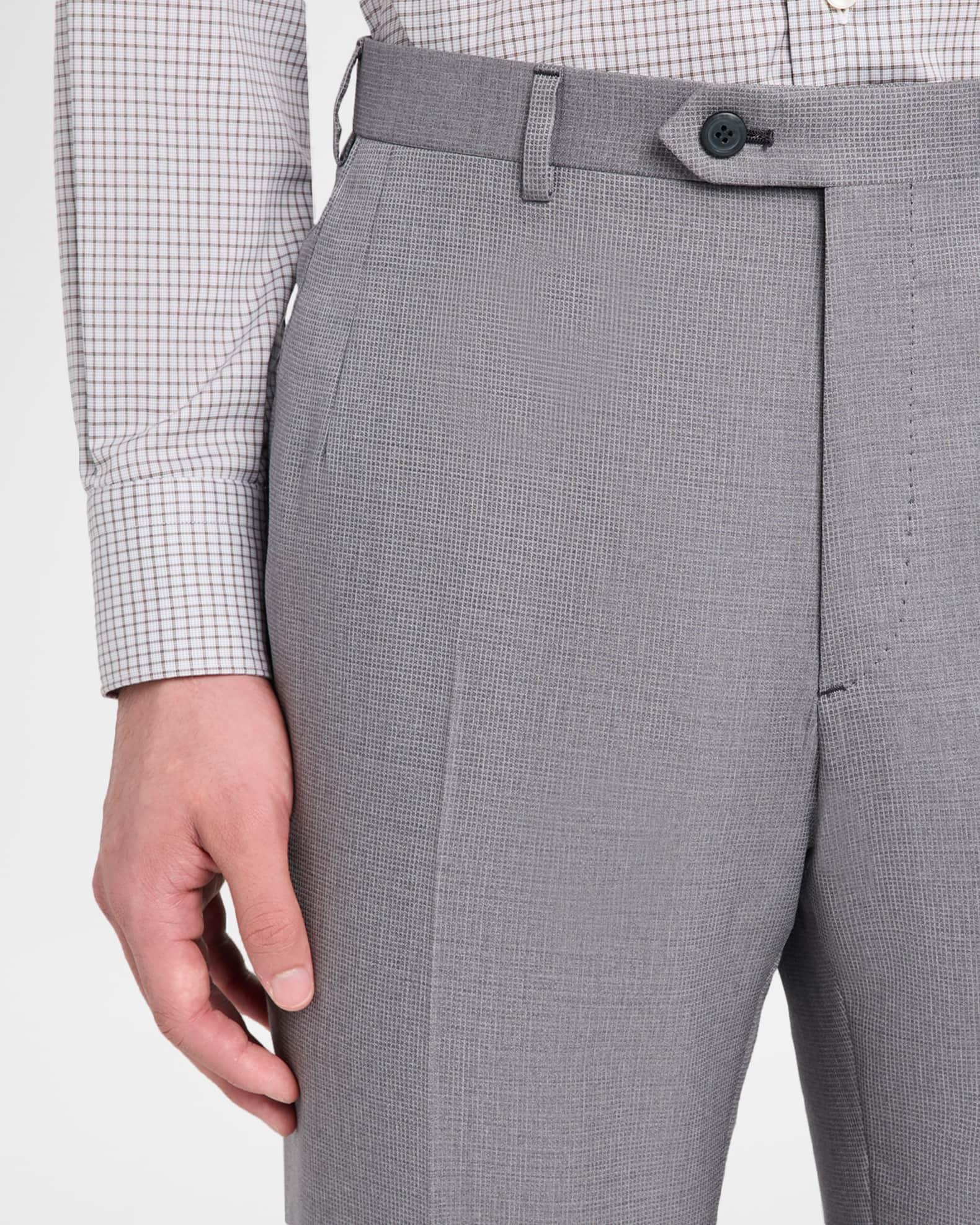 Men's Wool and Silk Modern Fit Two-Piece Suit Product Image