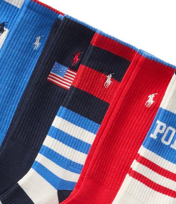 Polo Ralph Lauren Polo USA Crew 6-Pack Socks Product Image