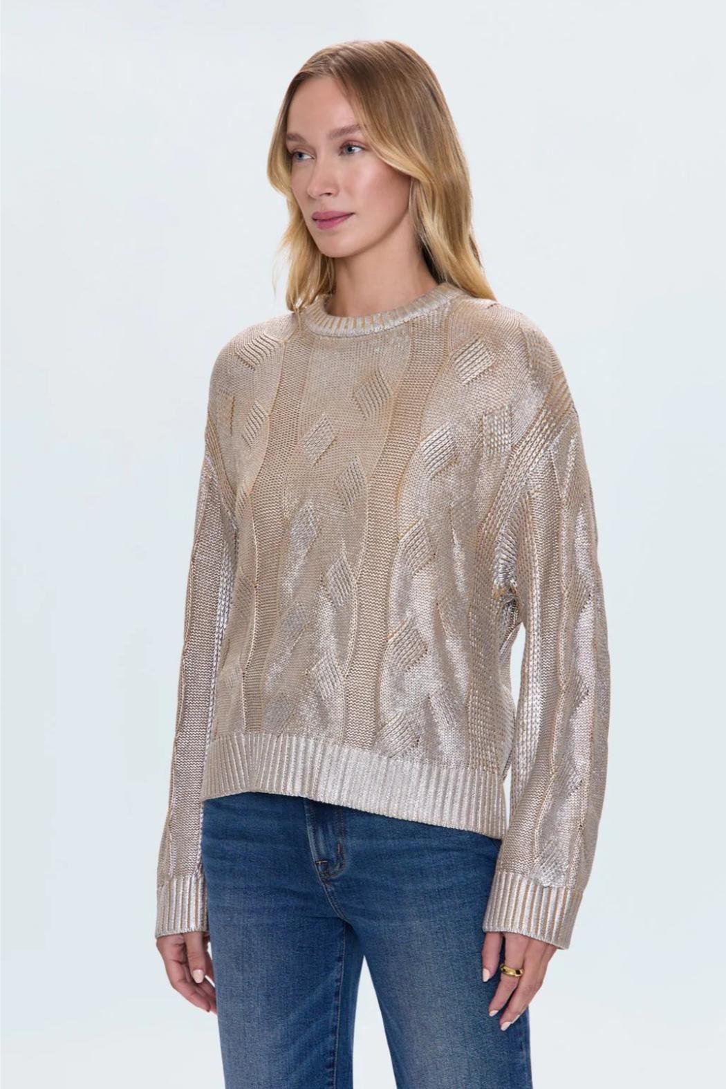 "Everly" Met Cable Sweater Product Image