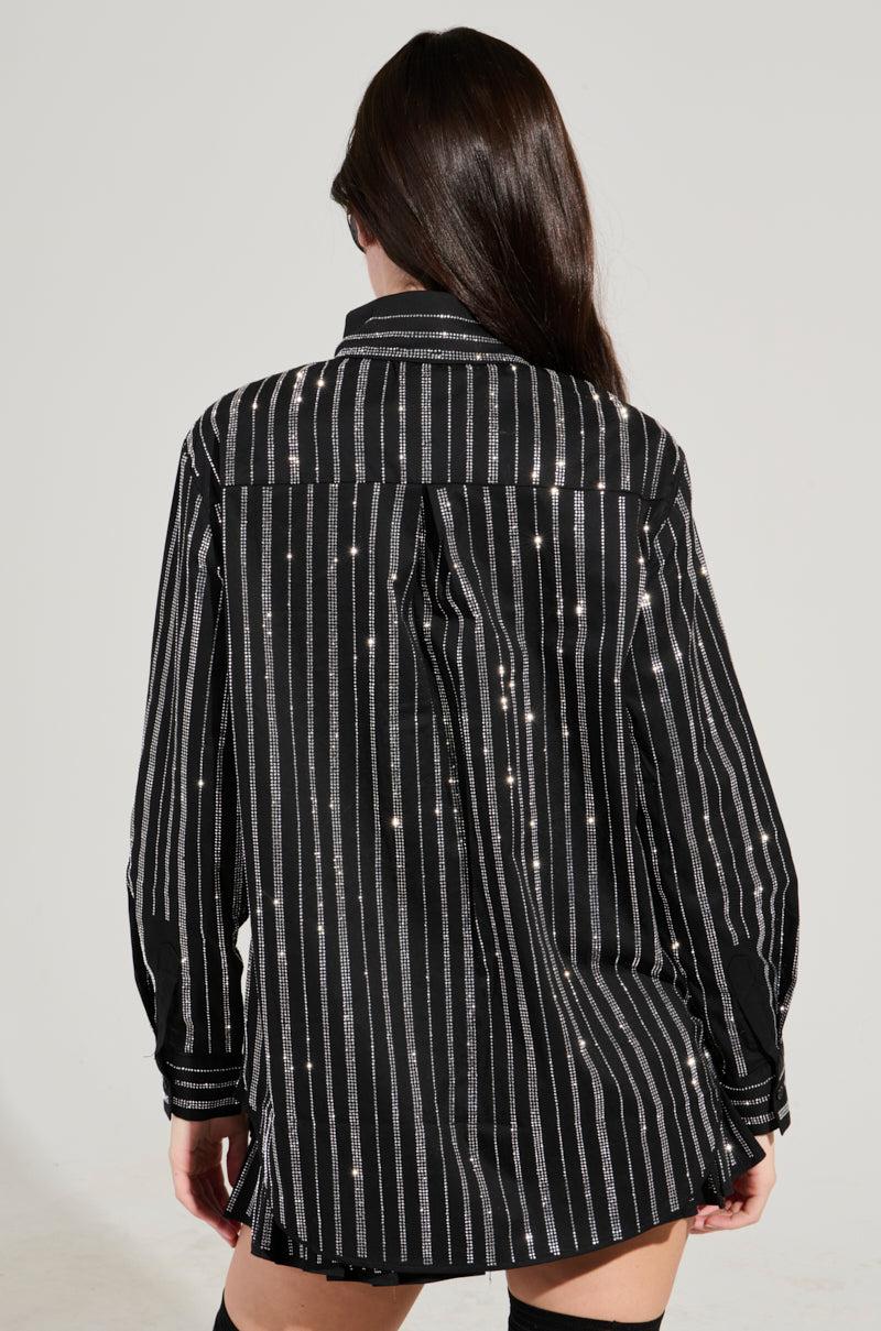ONTO THE NEXT EMBELLISHED BUTTON DOWN TOP Product Image
