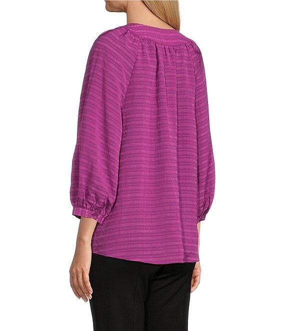 Slim Factor By Investments Sloane V-Neck 3/4 Sleeve Top Product Image