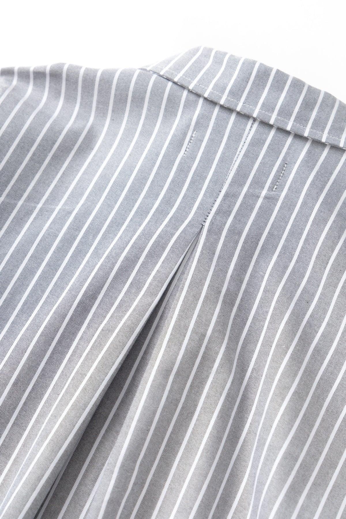 Blacksmith - Striped 50's Blouson - Grey Product Image