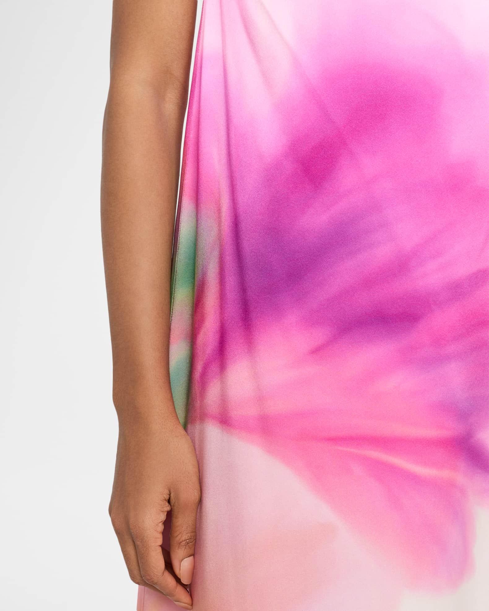 Dahlia Blossom Strapless Silk Maxi Dress Product Image