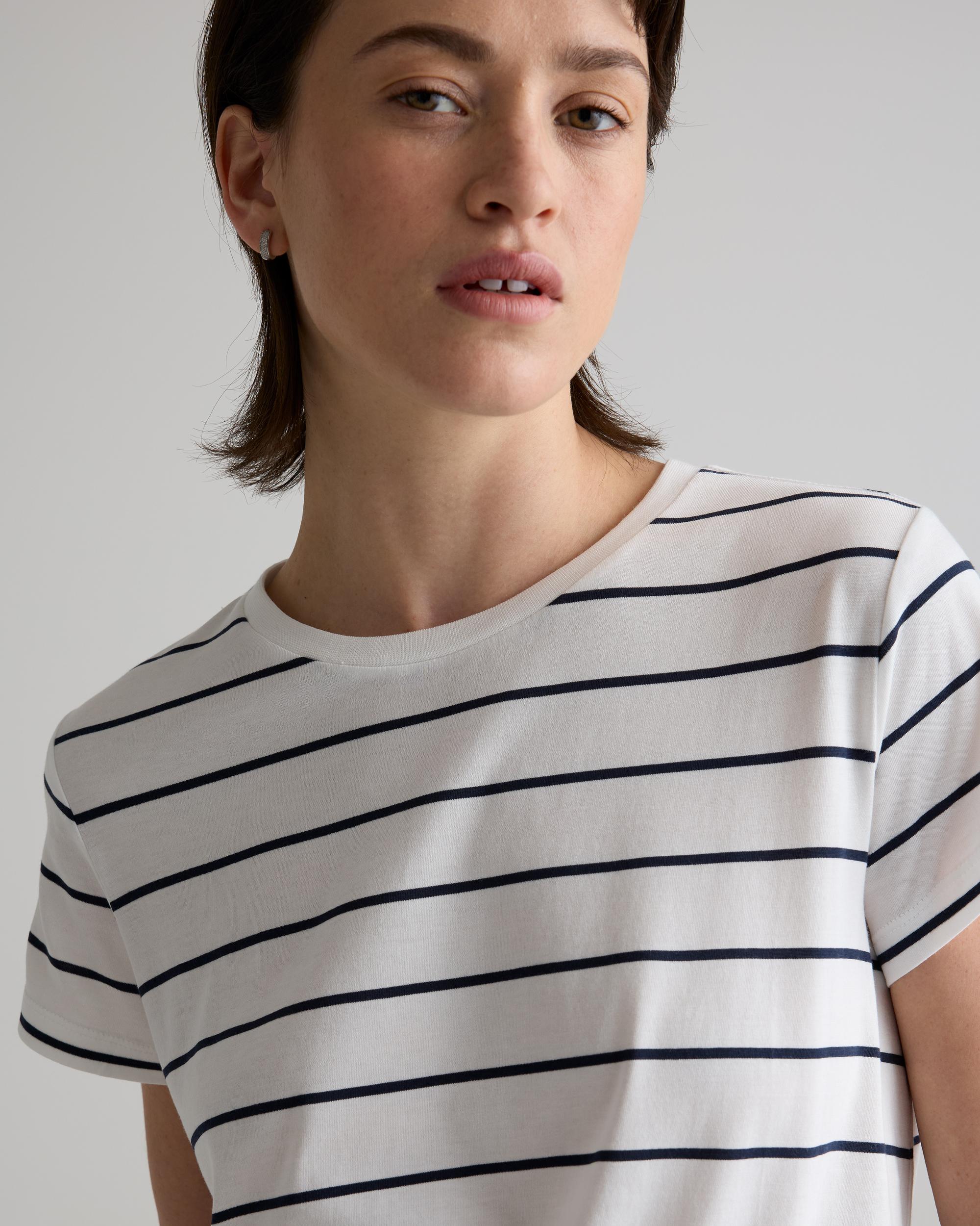 Quince | Women's Cotton Modal Crew Neck Swing T-Shirt Size XS, Cotton/Modal Product Image