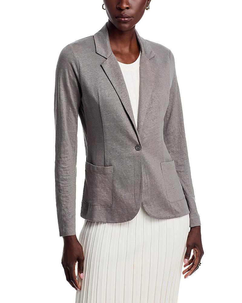Womens Stretch Linen-Knit Blazer Product Image