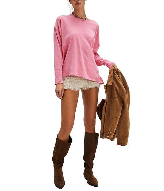 Free People Nina Crew Neck Long Sleeve Tee Product Image