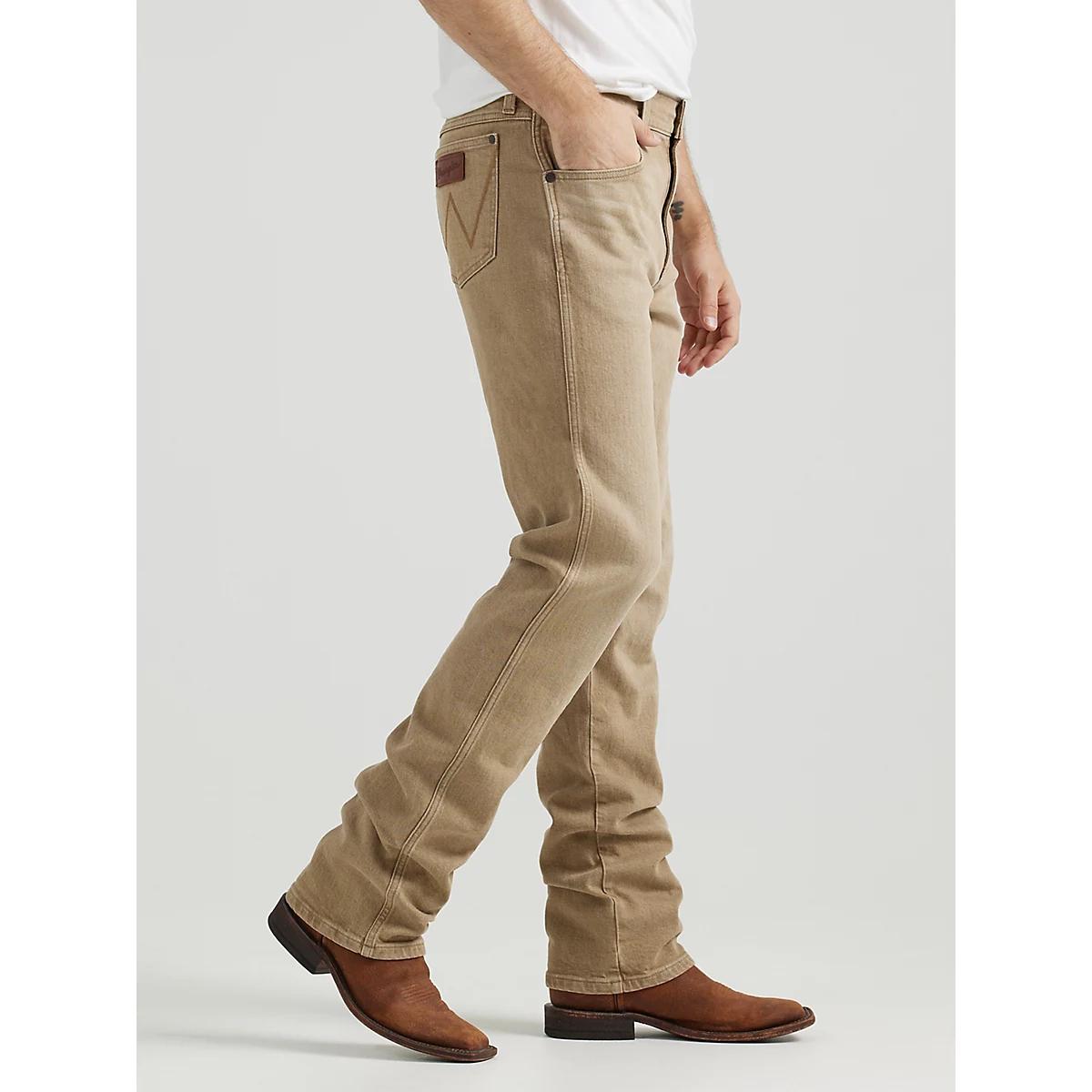 Men's Wrangler Retro® Slim Fit Straight Leg Jean in Saddle Product Image