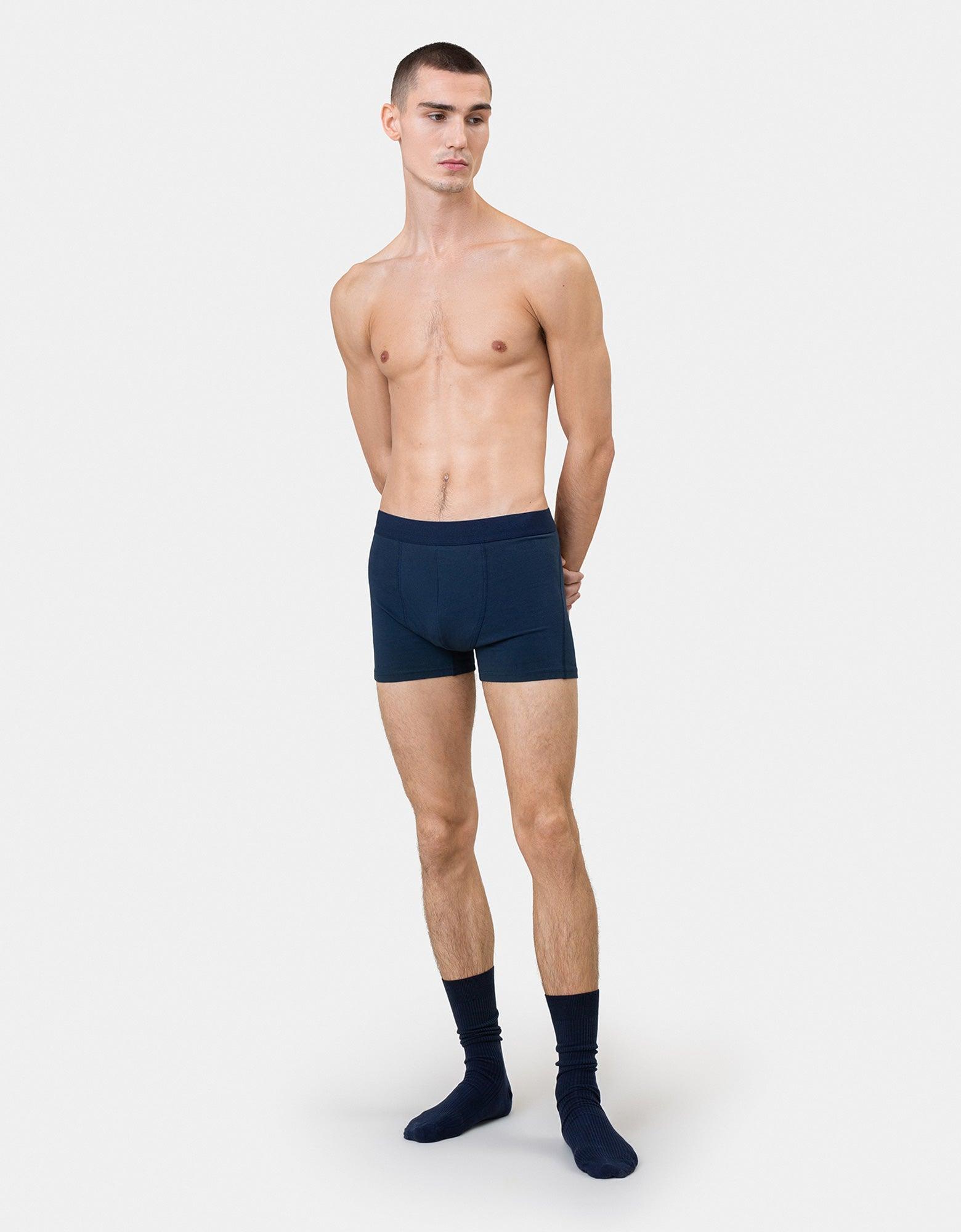 Classic Organic Boxer Briefs - Heather Grey Product Image