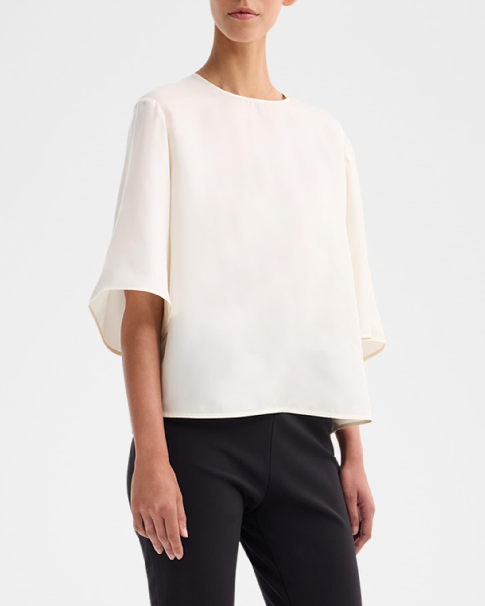 Buttoned Silk Top Product Image