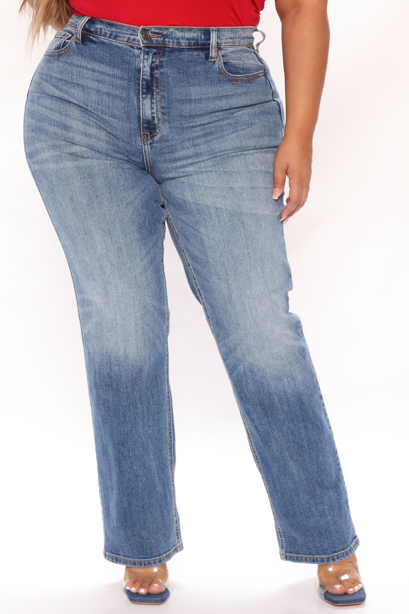 Truly Authentic Slim Stretch Straight Leg Jeans - Light Blue Wash Product Image