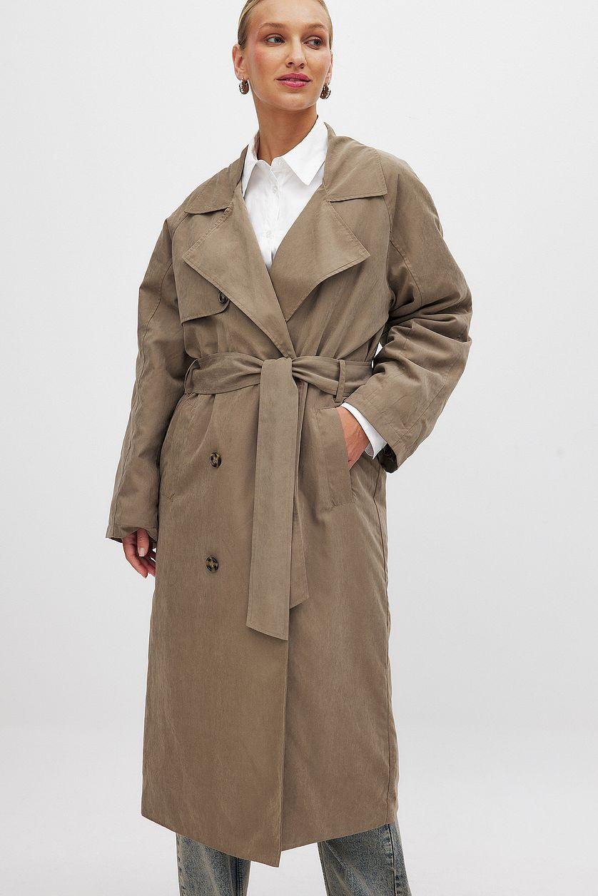 Double Breasted Belted Trenchcoat Product Image