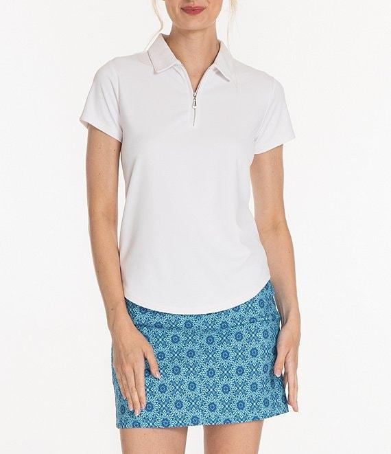 Sport Haley Courte Short Sleeve Quarter Zip Collared Polo Product Image