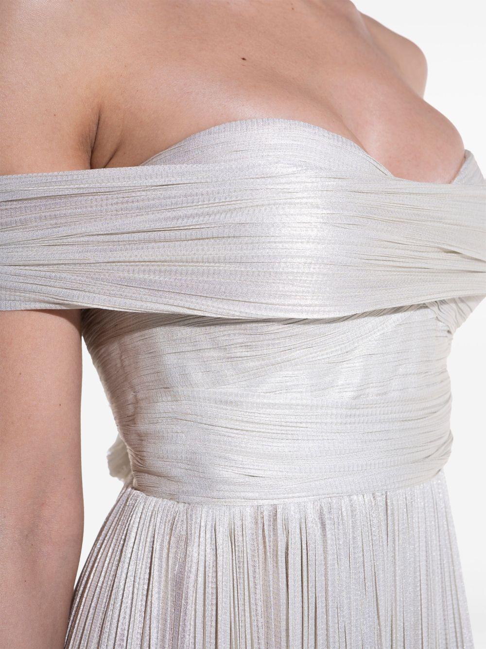 Theia pleated gown  Product Image