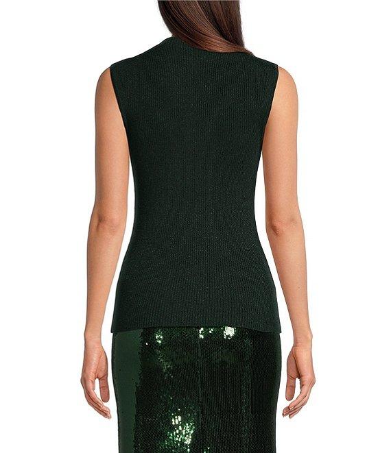 Hugo Boss Fusoni Woven Mock Neck Sleeveless Top Product Image