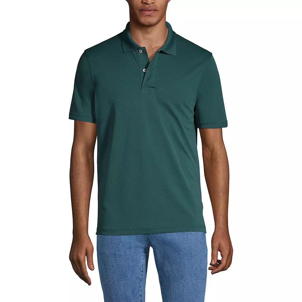 Men's Lands' End Short Sleeve Quick-Dry Stain-Release Polo Shirt,  Product Image