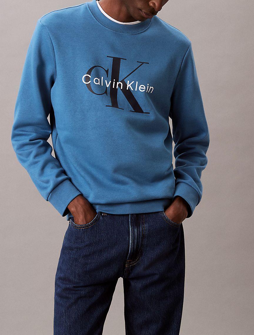 Monogram Logo Fleece Crewneck Sweatshirt Product Image