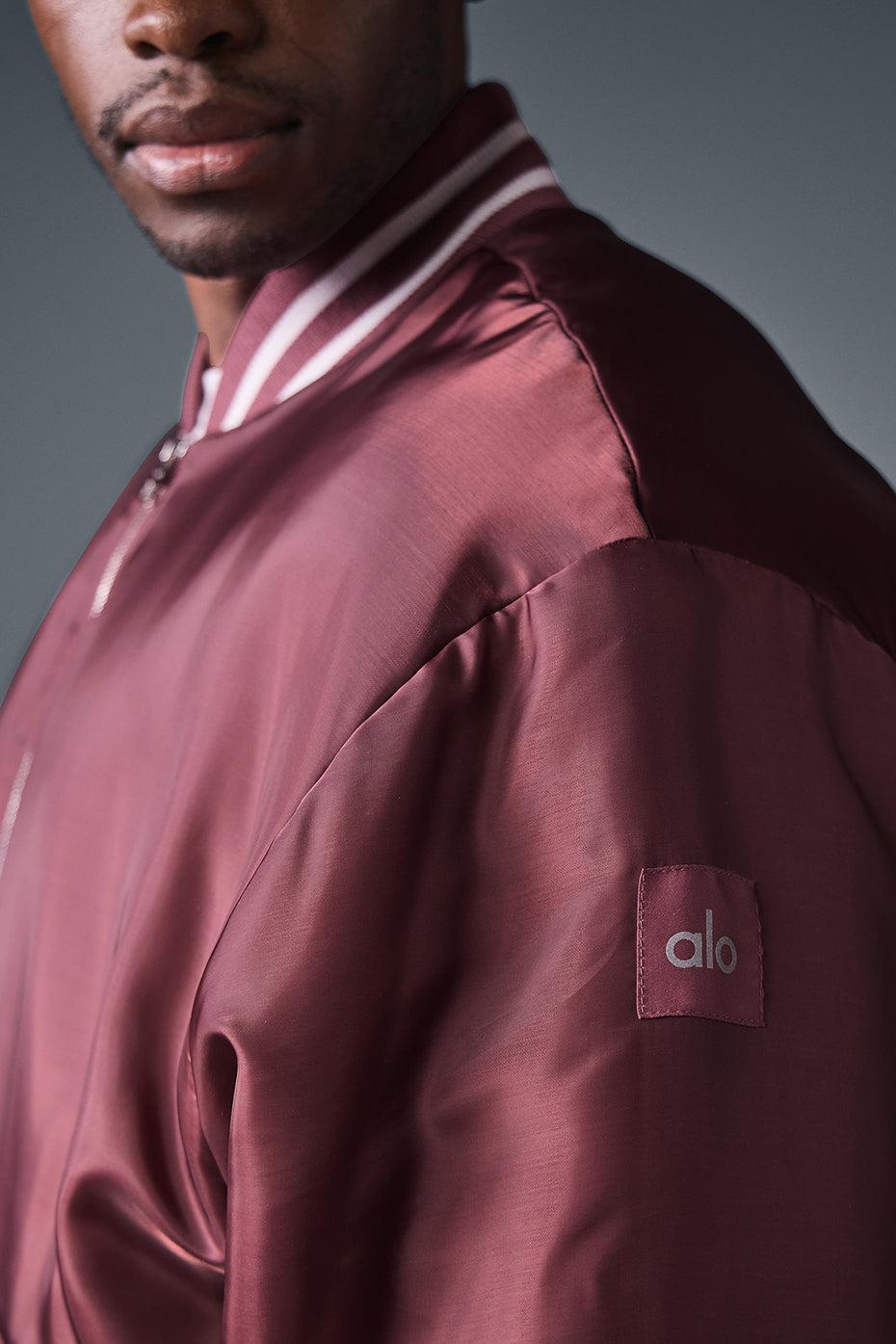 Afterglow Varsity Jacket - Burgundy Truffle Product Image