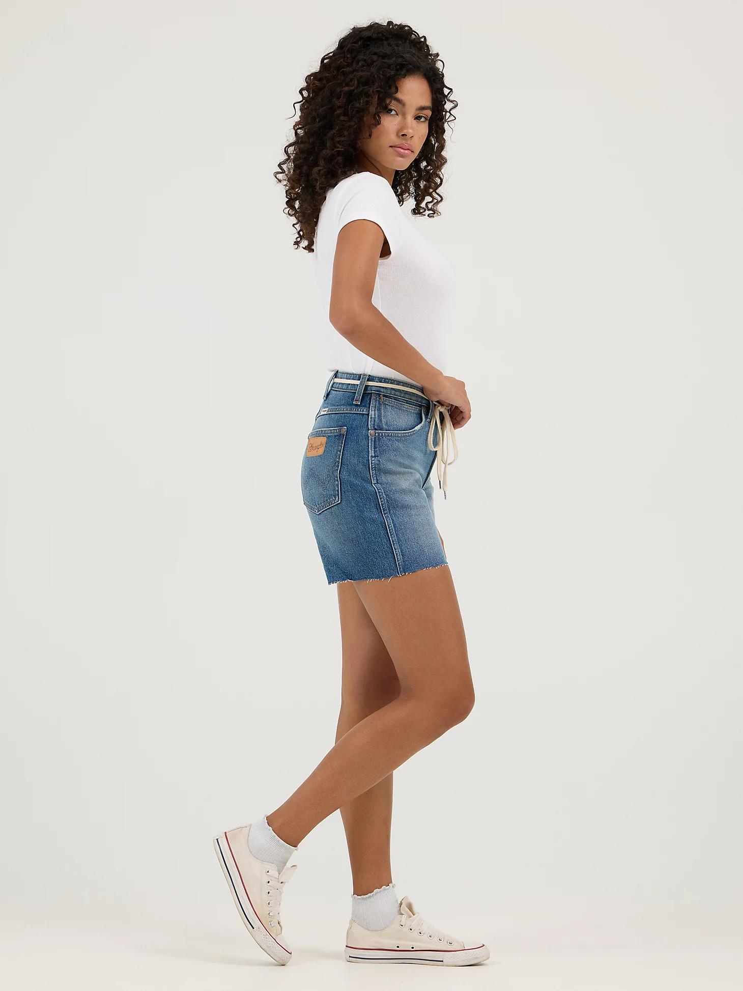 Women's High Rise Mid-Length Cowboy Short | Women's SHORTS & SKIRTS | Wrangler® Product Image