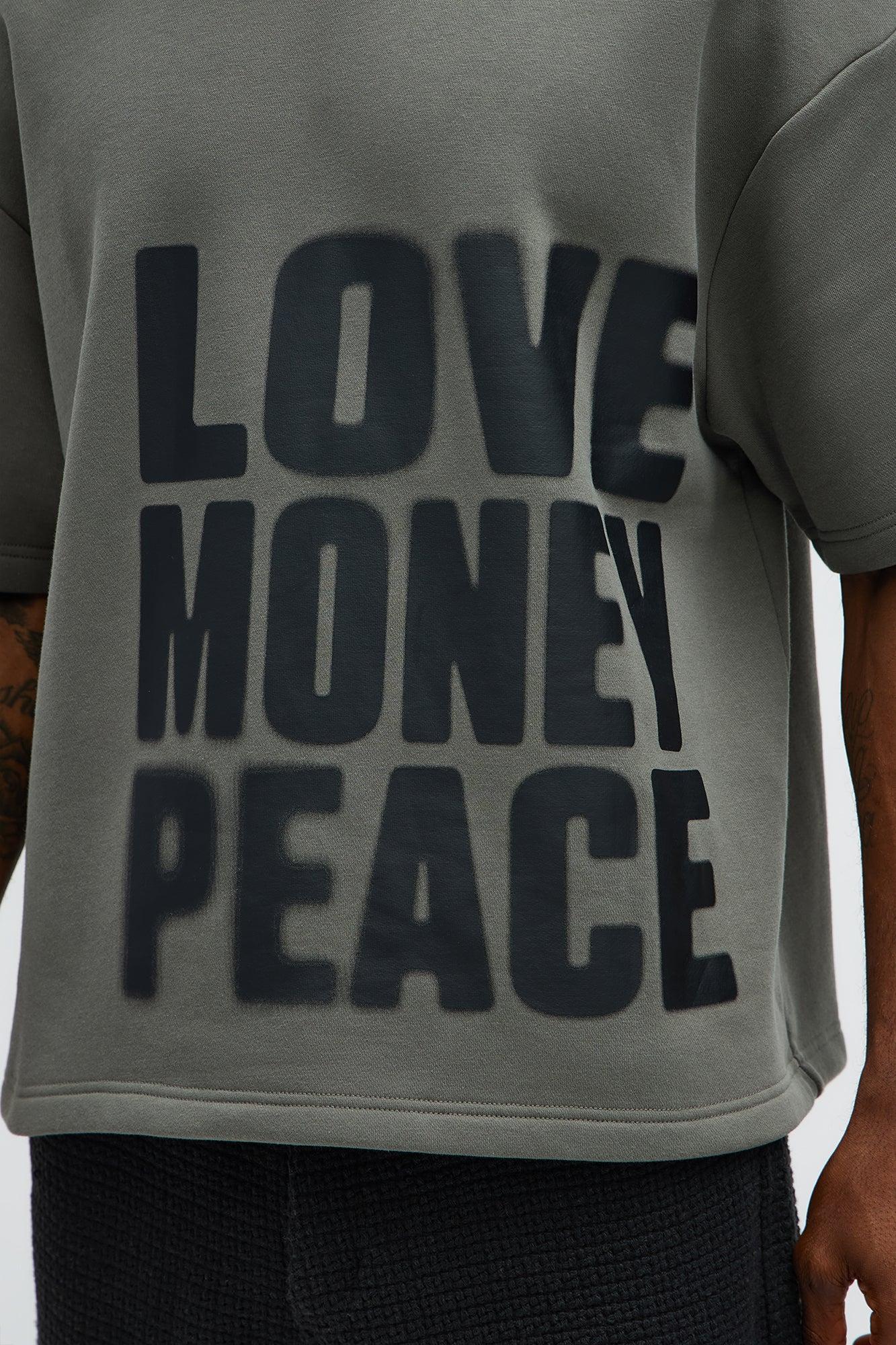 Tyson Oversized Spray Paint Short Sleeve Tee - Dark Grey Male Product Image