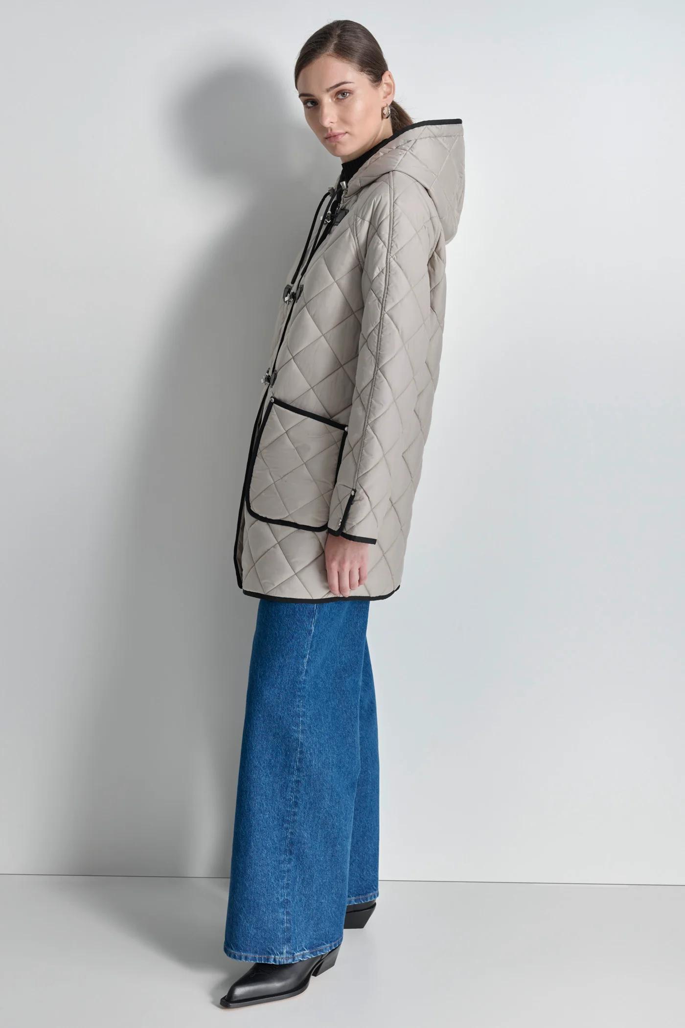 QUILTED COAT WITH TOGGLE Product Image