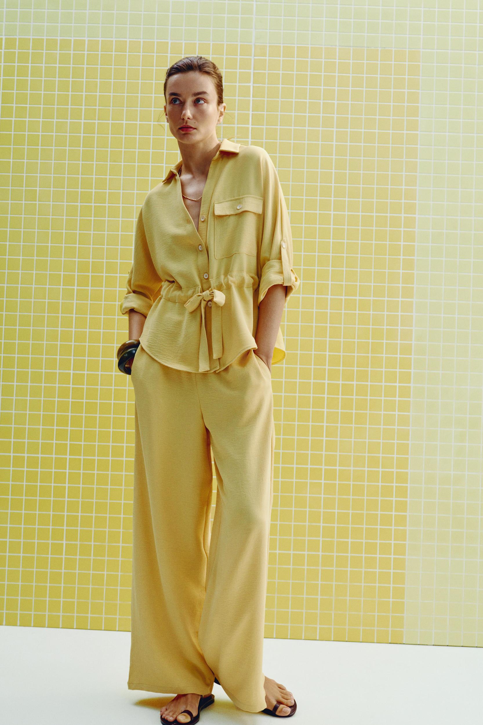 FLOWY WIDE LEG PANTS Product Image