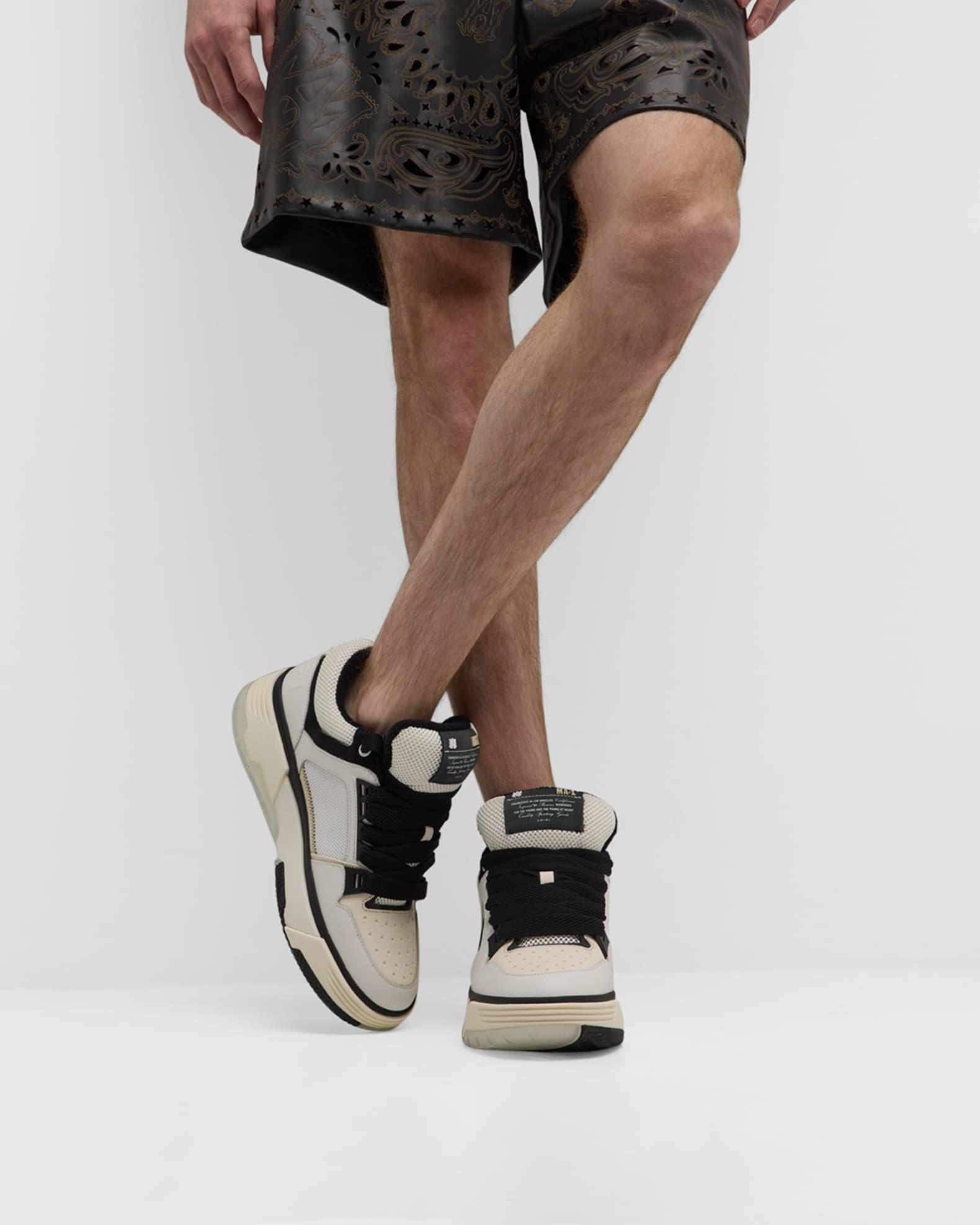 Men's MA-1 Leather & Mesh Low-Top Sneakers  Product Image