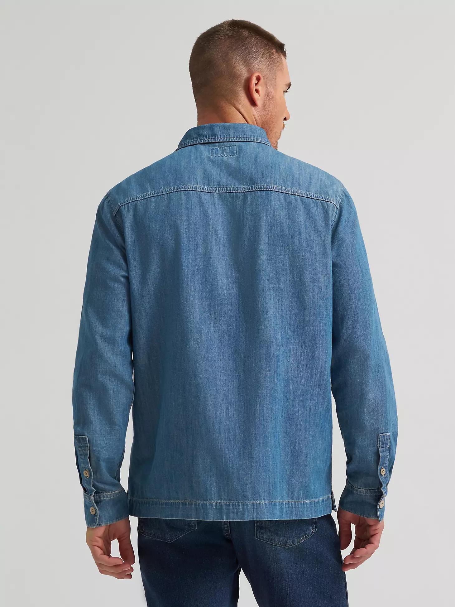 Men's Utility Denim Overshirt | Men's SHIRTS | Wrangler® Product Image