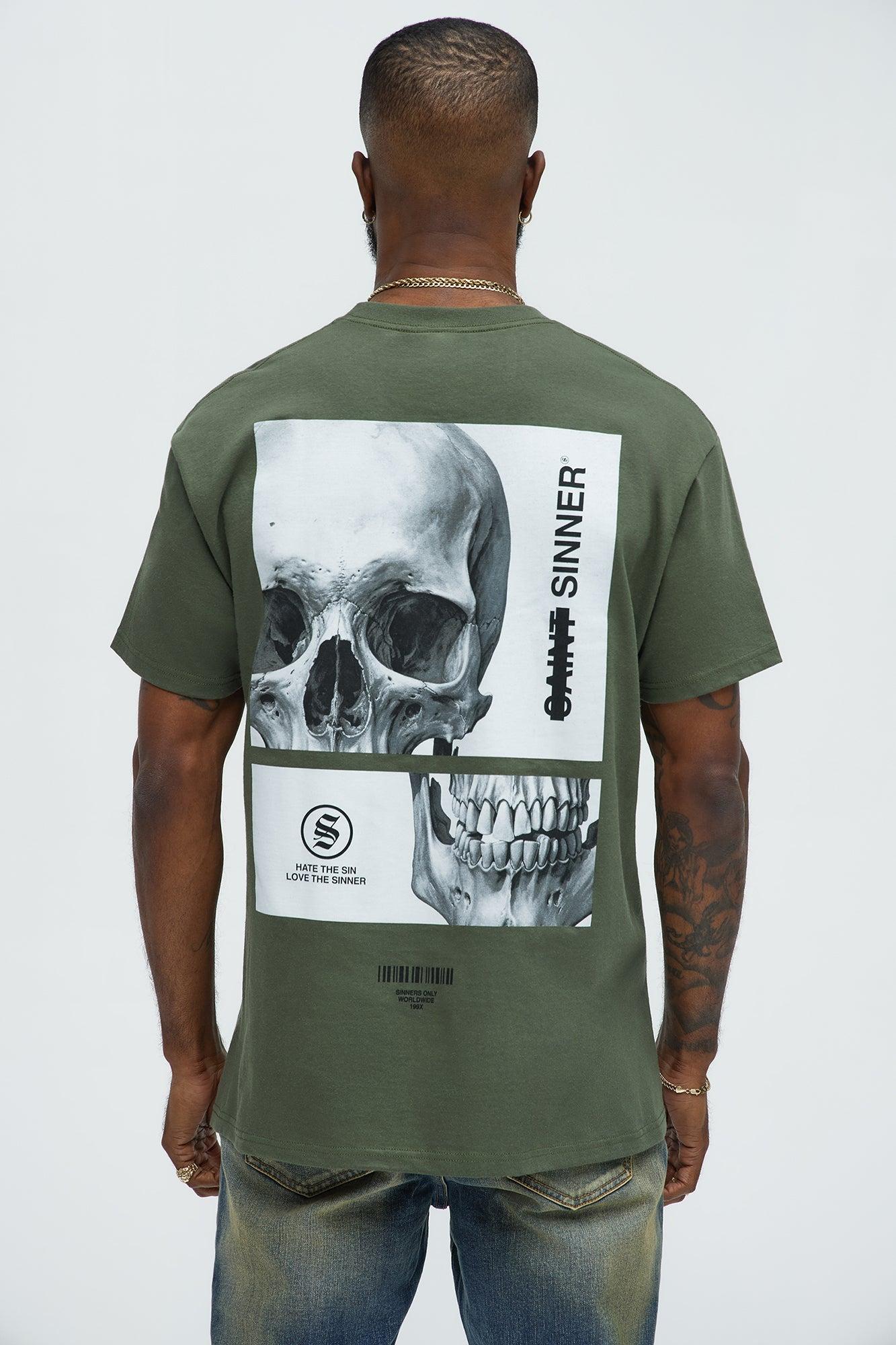 Forgive The Sinner Short Sleeve Tee - Sage Product Image