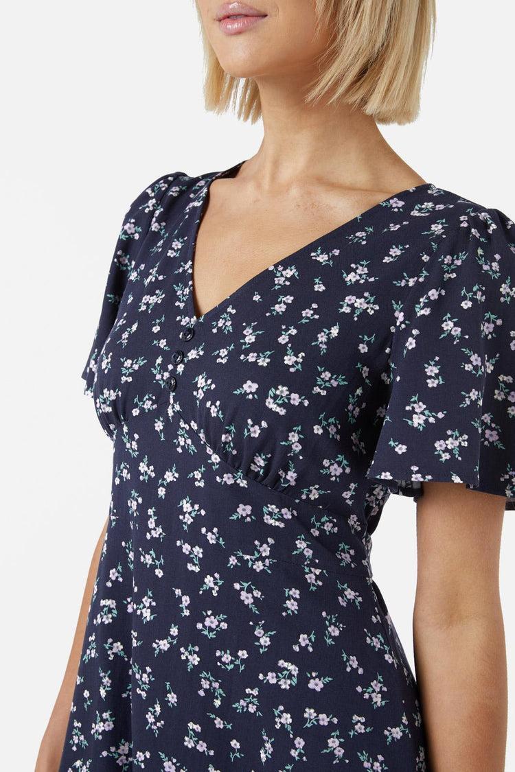 Lila Ditsy Mini Dress Product Image