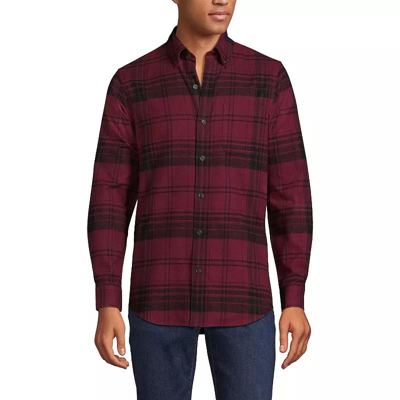 Men's Lands' End Traditional-Fit Flagship Flannel Shirt,  Product Image