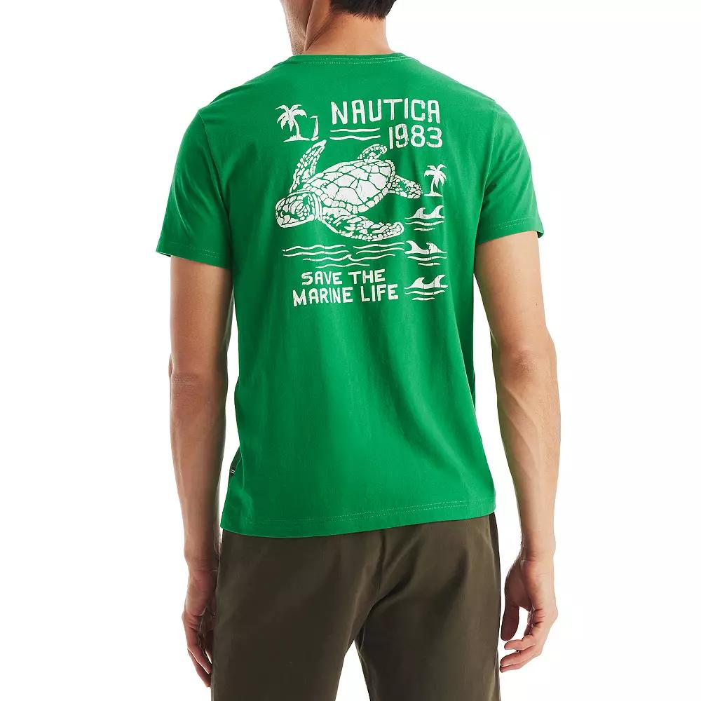 Men's Nautica Graphic T-Shirt, Size: Medium, Save The Marine Life Product Image