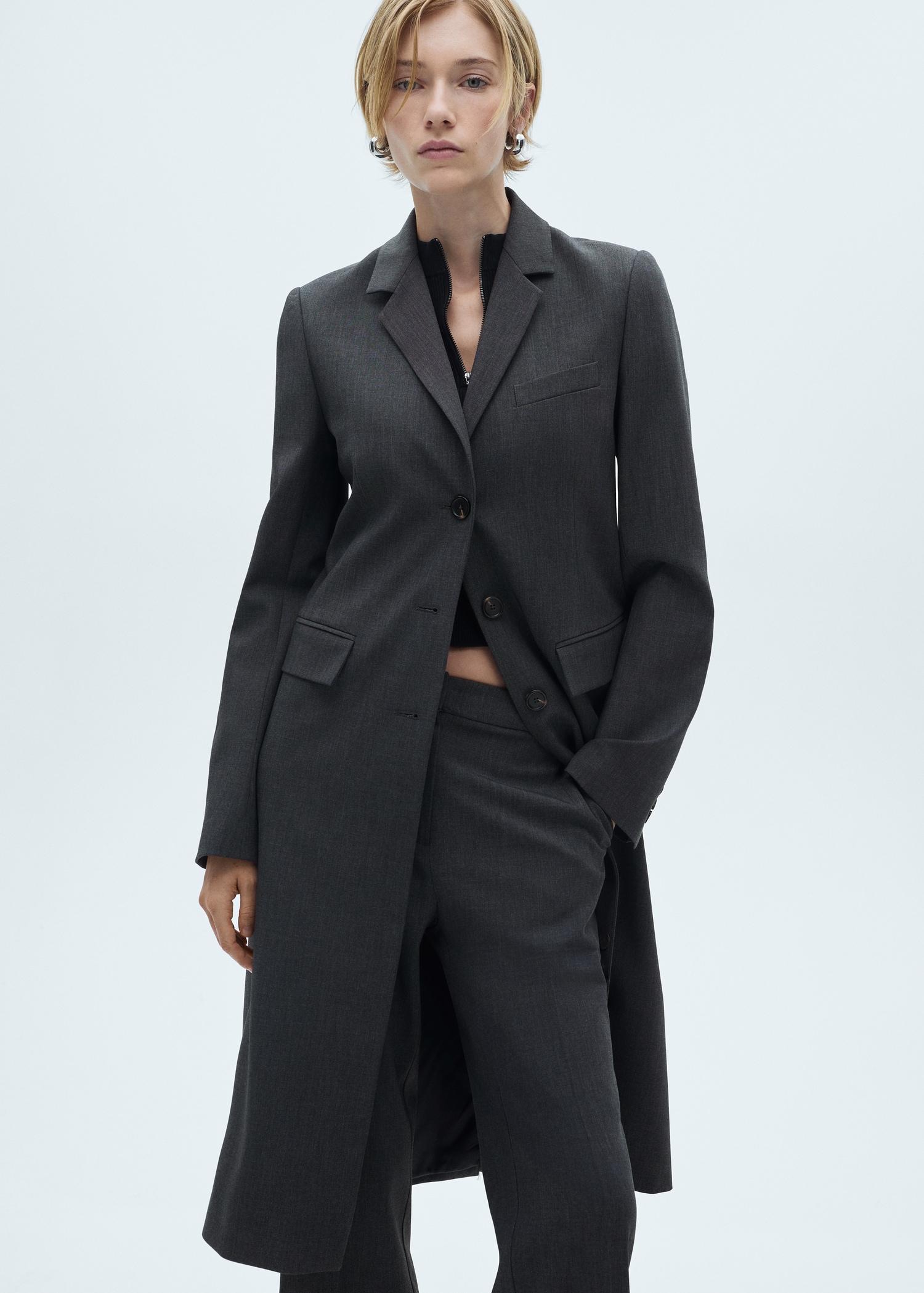 Flared suit pants - Women | MANGO USA Product Image