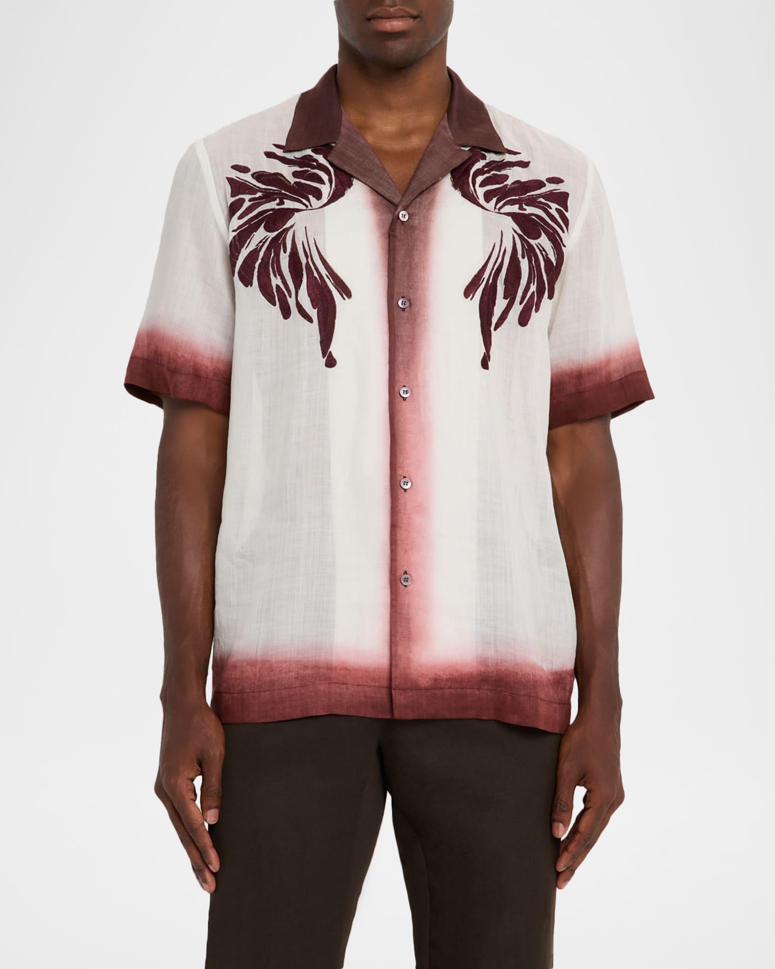 Men's Carltone Embroidered Camp Shirt Product Image