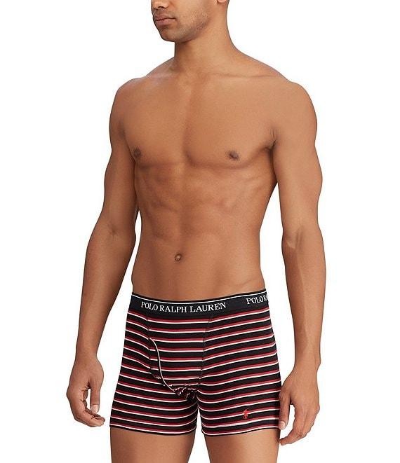 Polo Ralph Lauren Classic Fit Solid And Stripe 6#double; Inseam Boxer Briefs 3-Pack Product Image