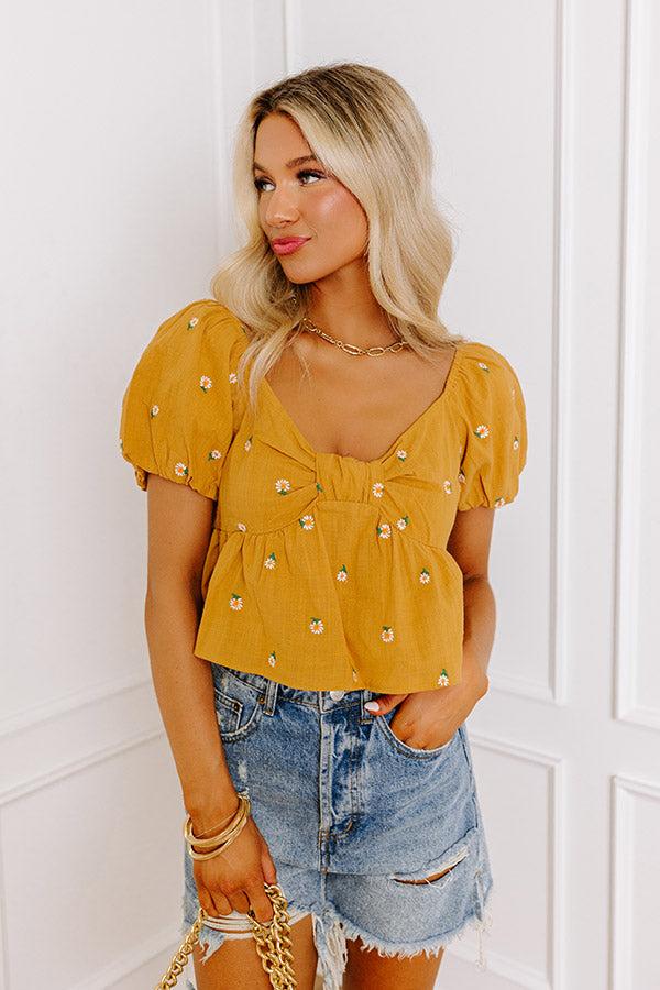 Mango Punch Embroidered Top Product Image