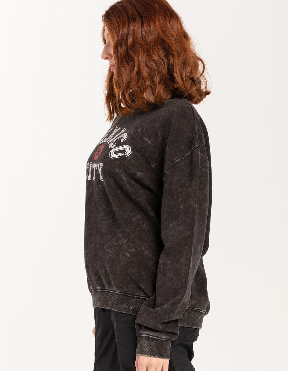 FIVESTAR GENERAL CO. Mexico City Womens Boyfriend Crewneck Sweatshirt - BLACK Product Image