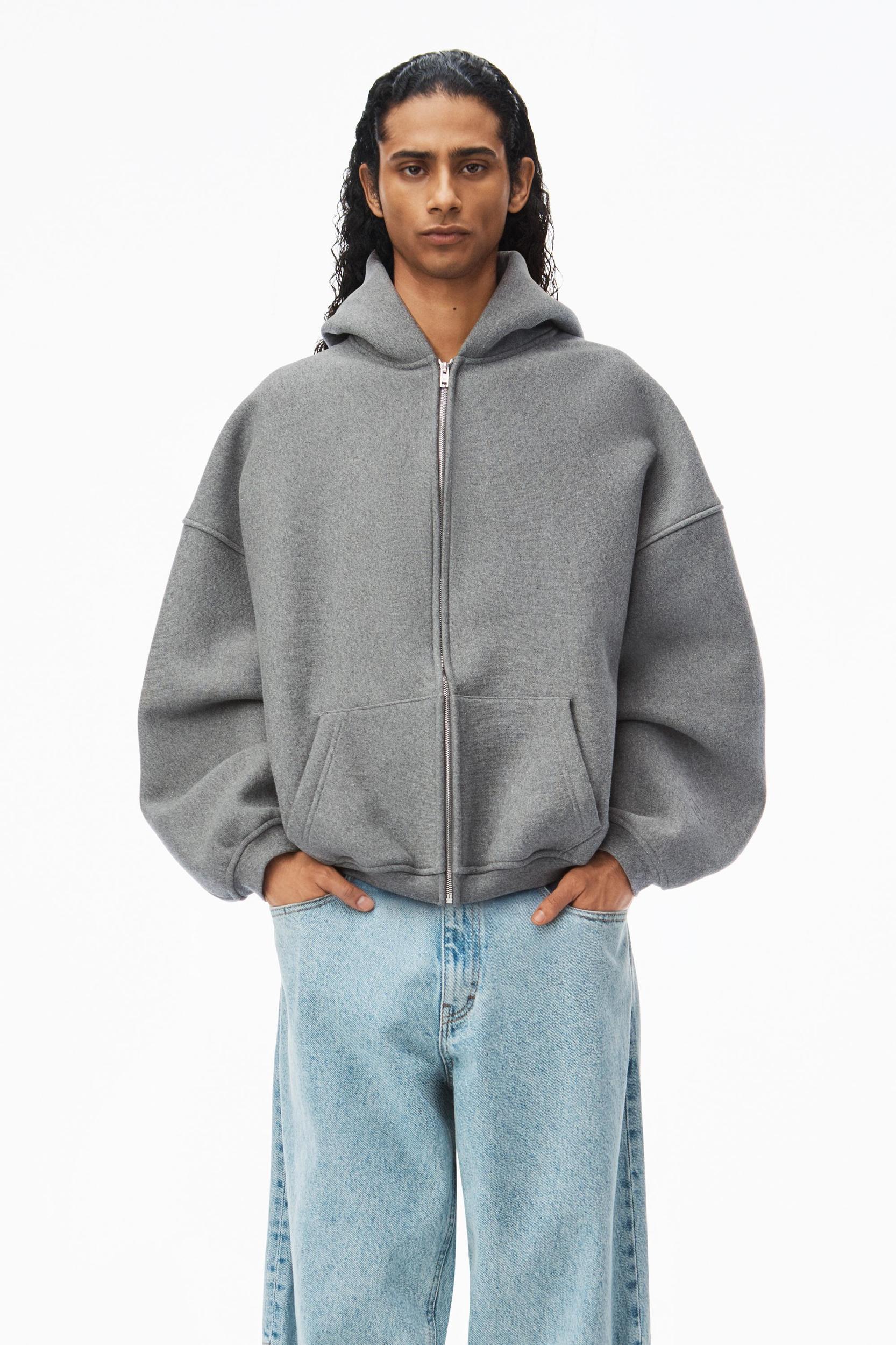 Star Zip Up Hoodie In Dense Fleece Product Image