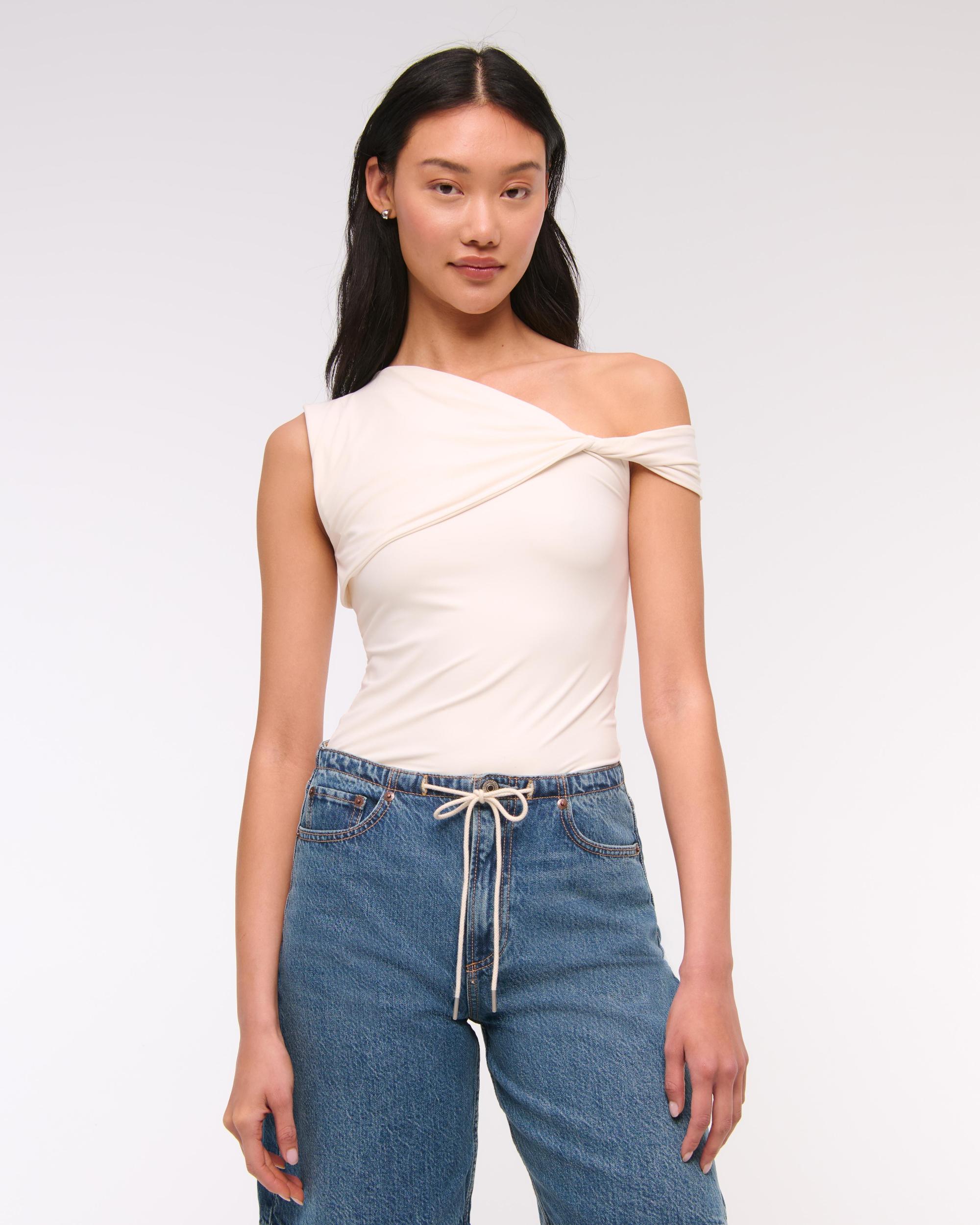 Soft Matte Seamless Asymmetrical Twist Top Product Image