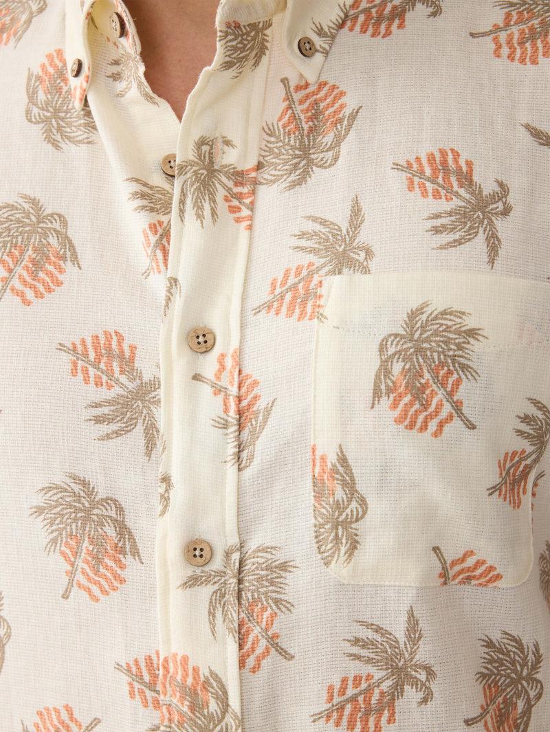 Short-Sleeve Breeze Shirt - Sunlit Palm & Waves Product Image