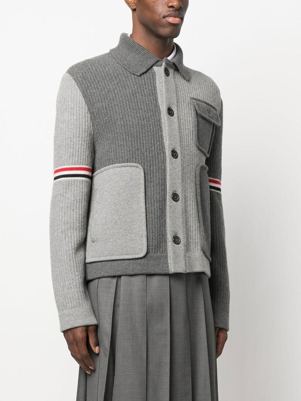 patchwork wool cardigan Product Image