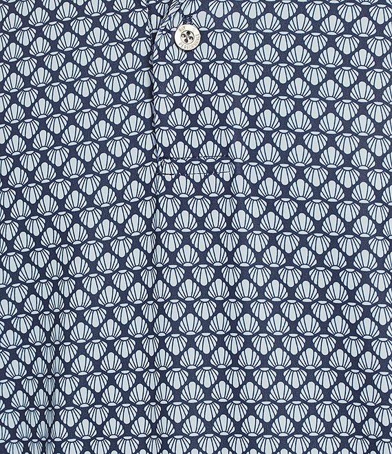 Roundtree & Yorke Performance Short Sleeve Floral Print Polo Shirt Product Image