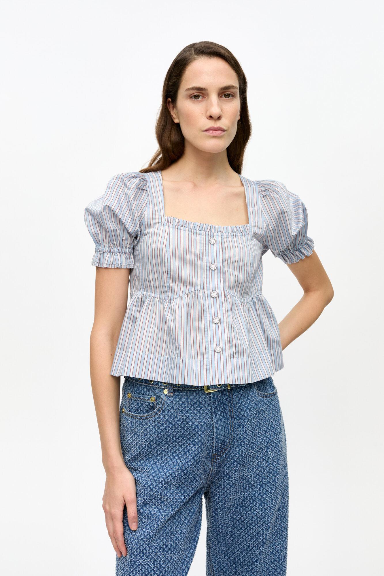 Candy Striped Blouse Product Image
