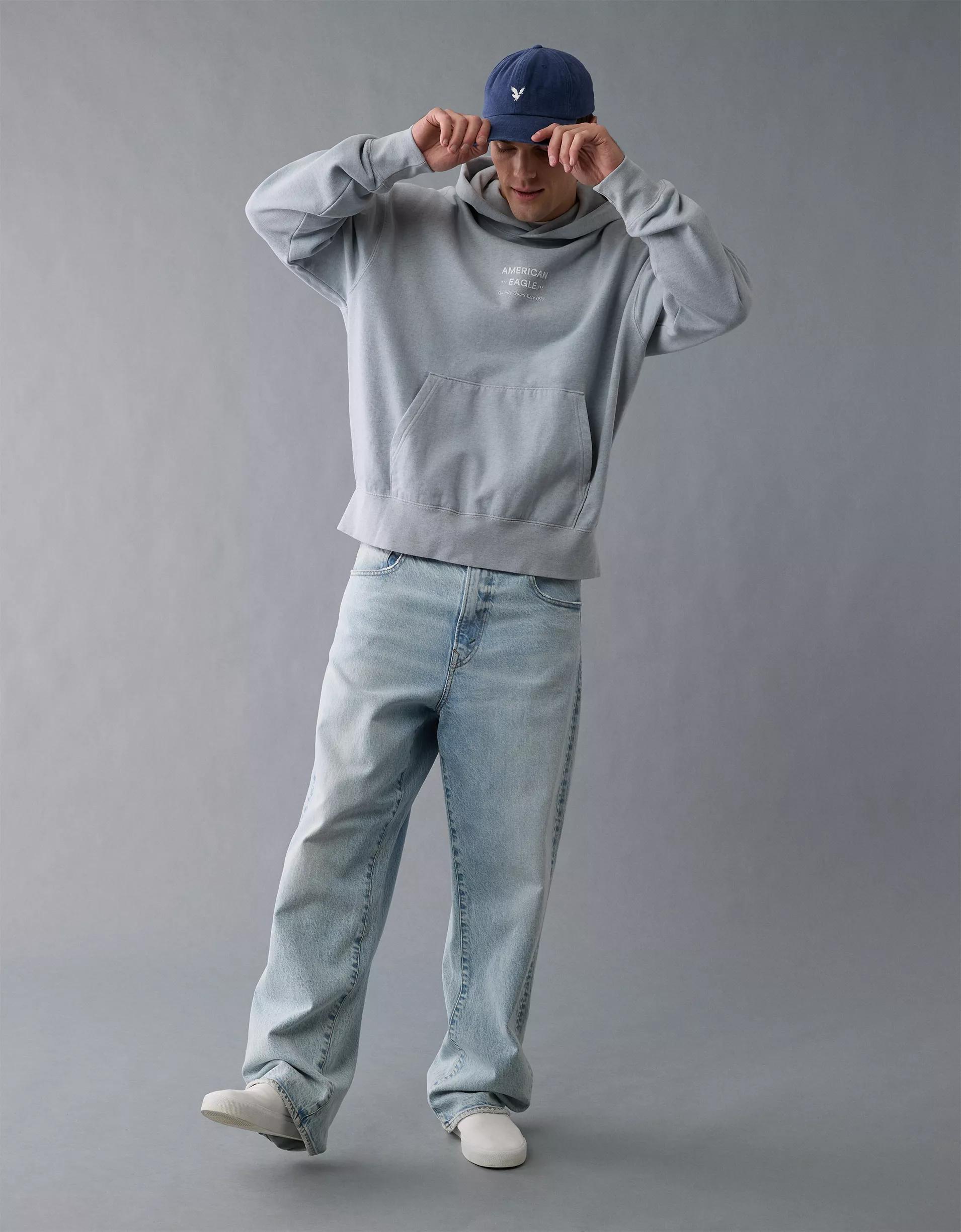 AE Laidback Luxe Heavyweight Logo Hoodie Product Image